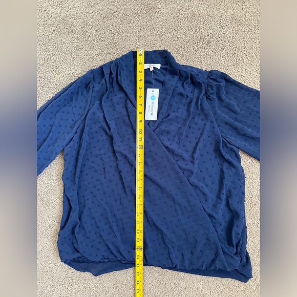 BEACON APPAREL Clipdot blouse size 1X - Picture 3 of 8